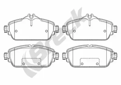 22031 00 701 10 BRECK Комплект тормозных колодок, дисковый тормоз